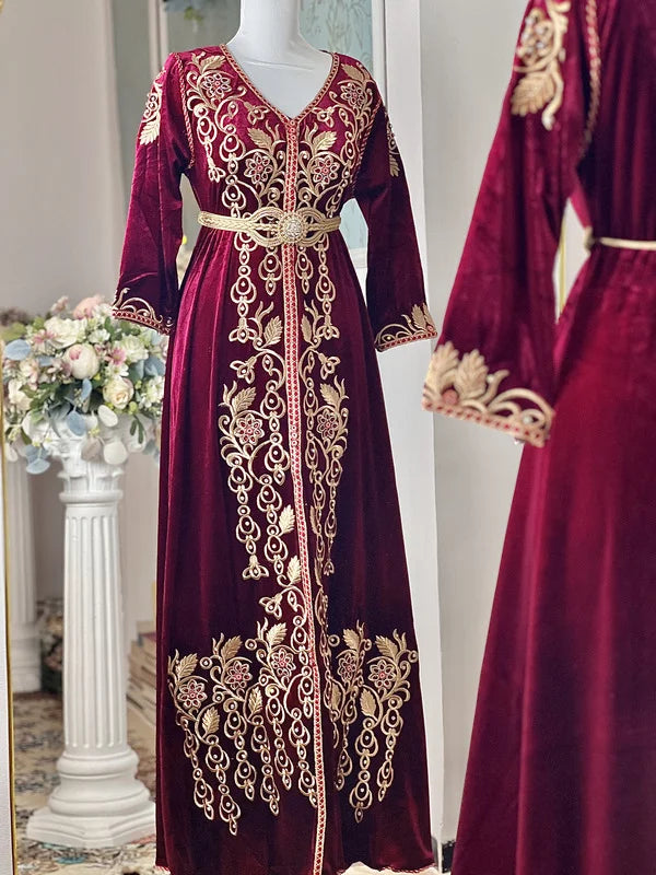 Caftan Moulati -Caftan – قفطان القطيفة الفاخرة