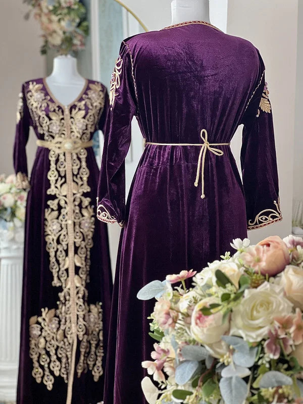 Caftan Moulati -Caftan – قفطان القطيفة الفاخرة