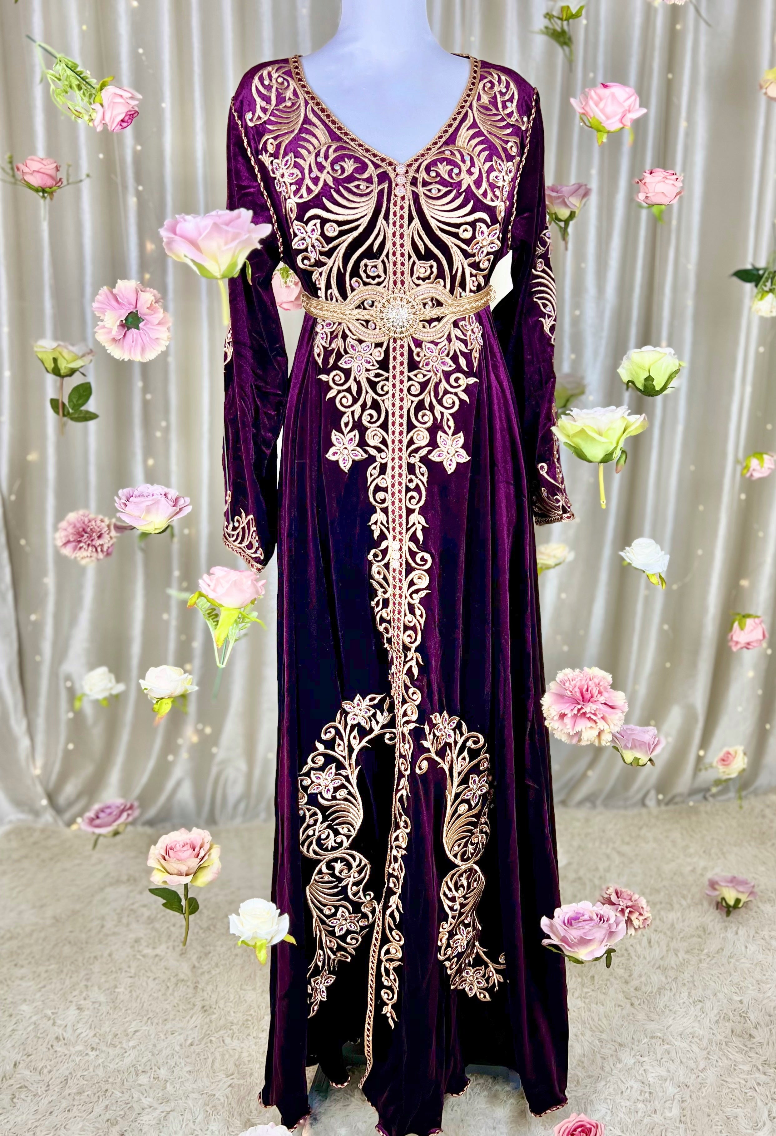 Caftan Royal Prestige – Katifa 550g 👑 –قفطان القطيفة الملكية