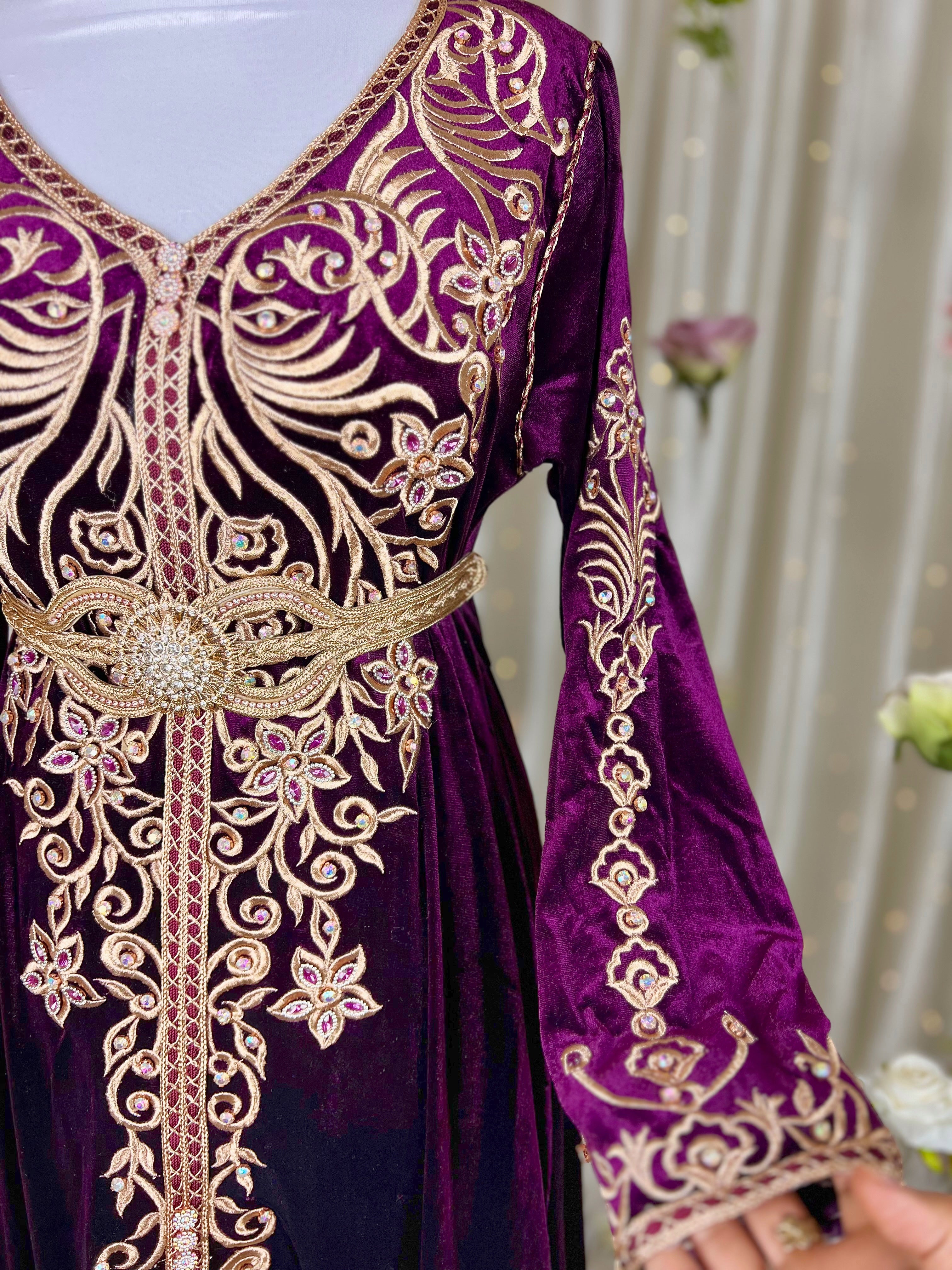 Caftan Royal Prestige – Katifa 550g 👑 –قفطان القطيفة الملكية