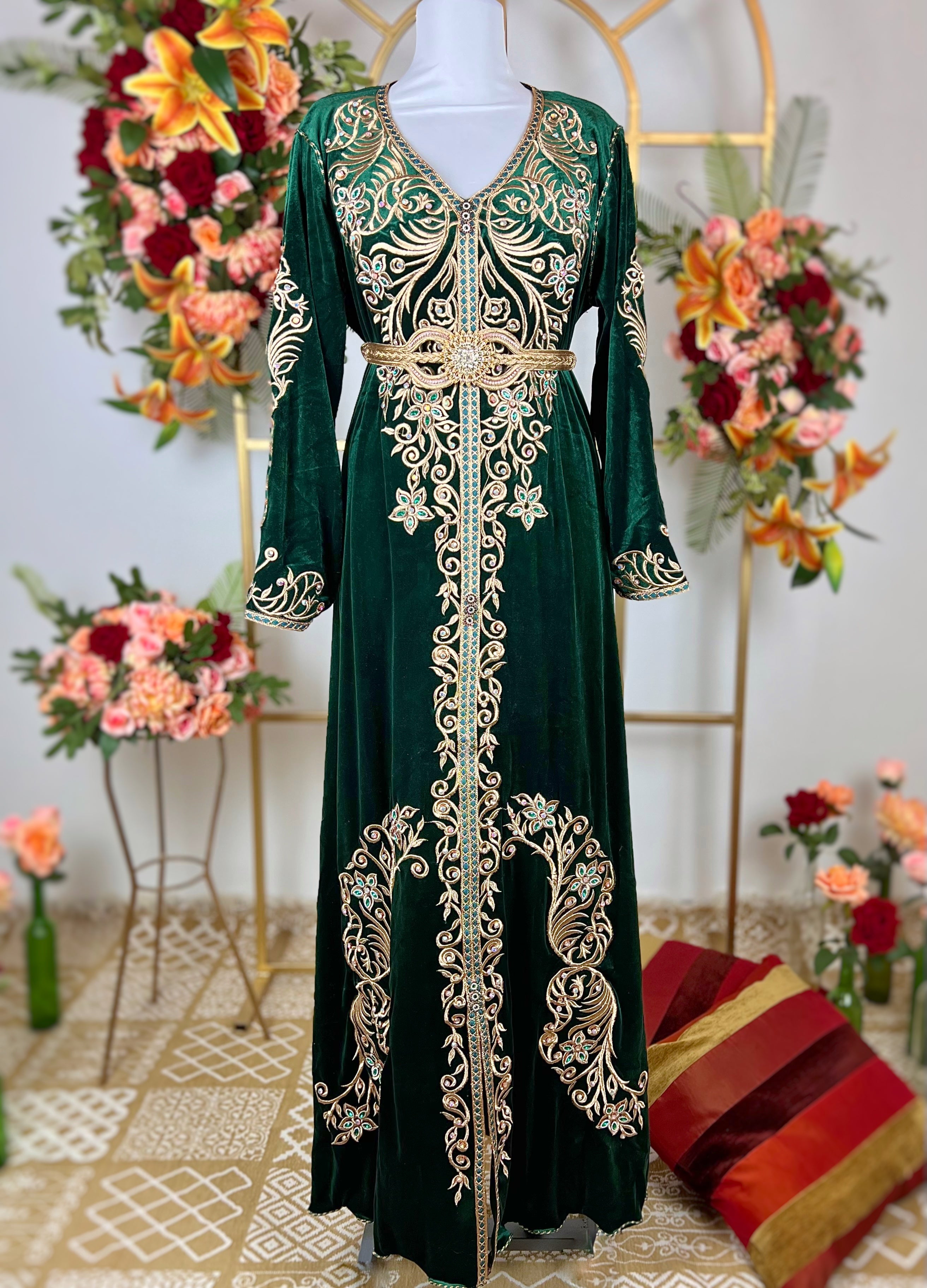 Caftan Royal Prestige – Katifa 550g 👑 –قفطان القطيفة الملكية
