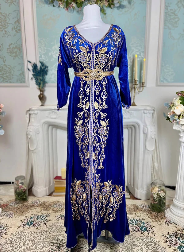 Caftan Moulati -Caftan – قفطان القطيفة الفاخرة