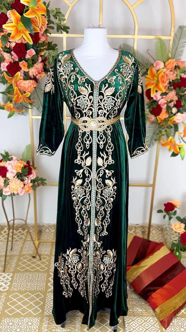 Caftan Moulati -Caftan – قفطان القطيفة الفاخرة