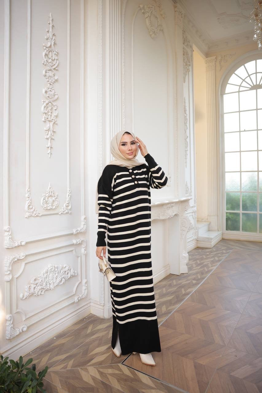 Robe Élégance Hiver 2026 - المقاس ستاندار -روب حجاب شتوية - مستورد من تركيا - روب حجاب