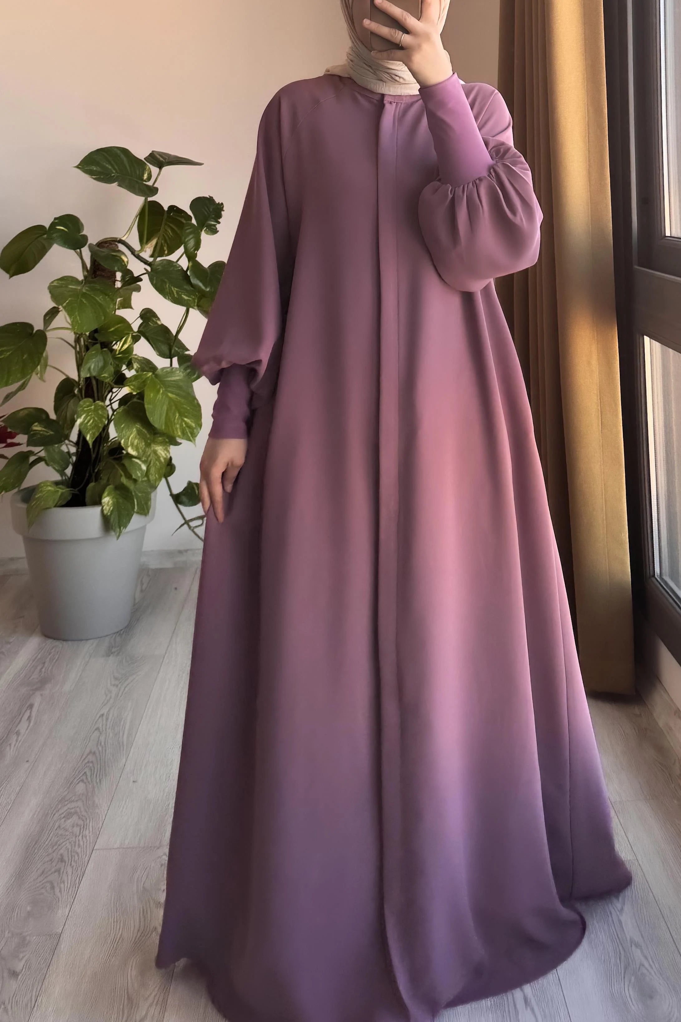 Abaya Cindy à Manches Bouffantes -collection 2026-عباءة سيندي  – لإطلالة فاخرة وأناقة مطلقة