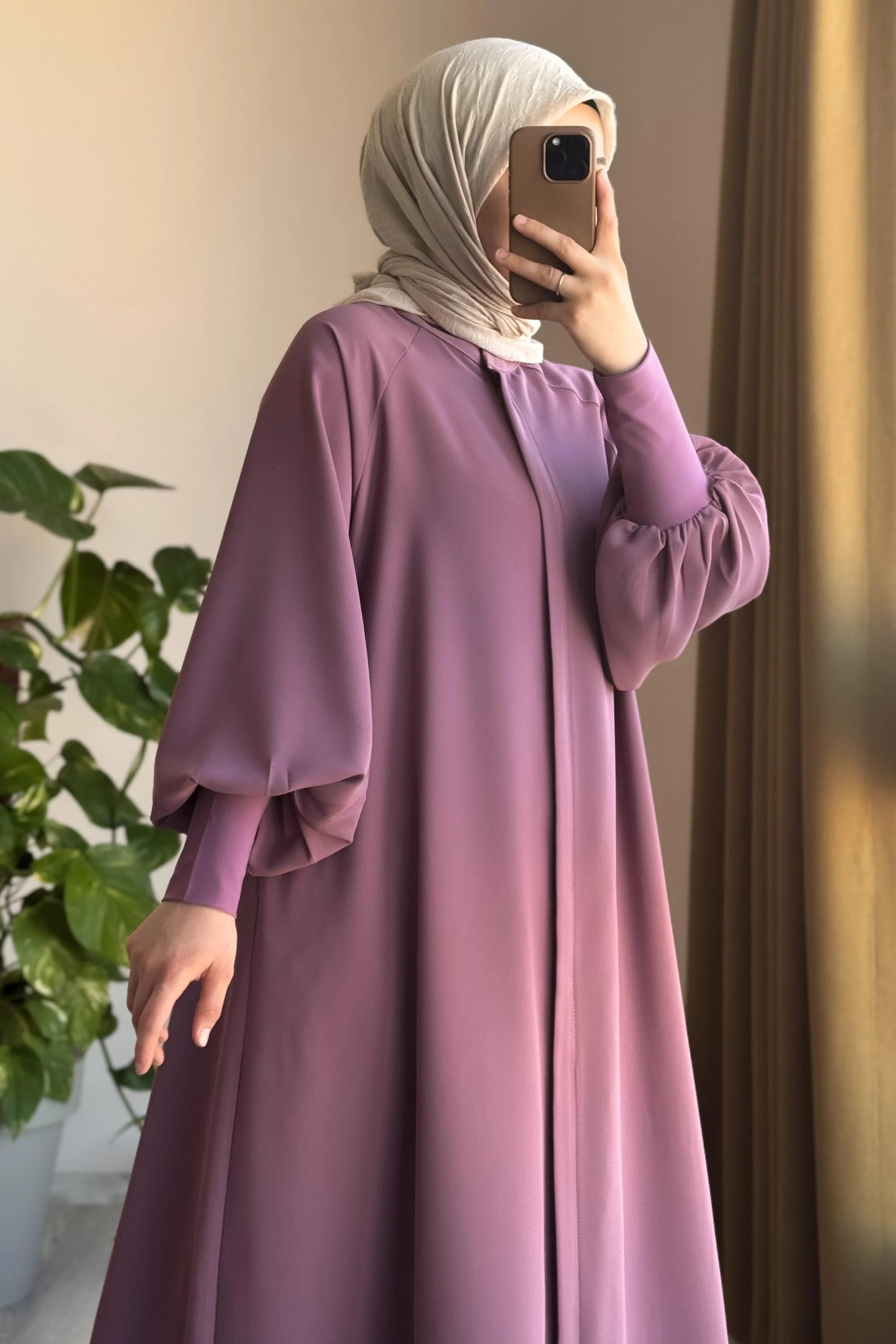 Abaya Cindy à Manches Bouffantes -collection 2026-عباءة سيندي  – لإطلالة فاخرة وأناقة مطلقة