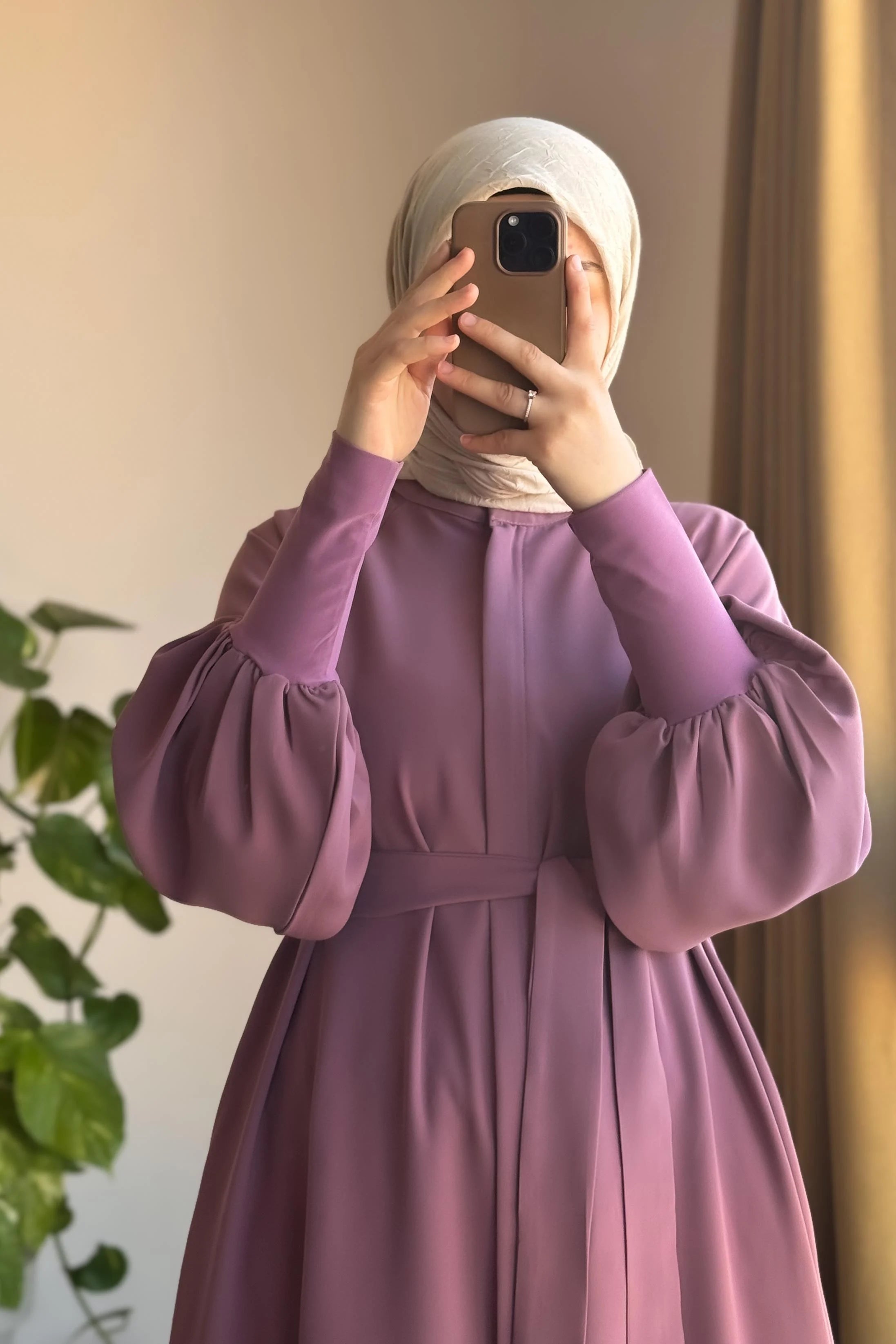 Abaya Cindy à Manches Bouffantes -collection 2026-عباءة سيندي  – لإطلالة فاخرة وأناقة مطلقة